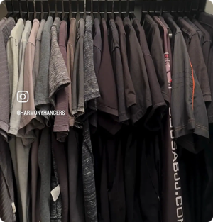 Harmony Hangers Matte Black 40 Pack